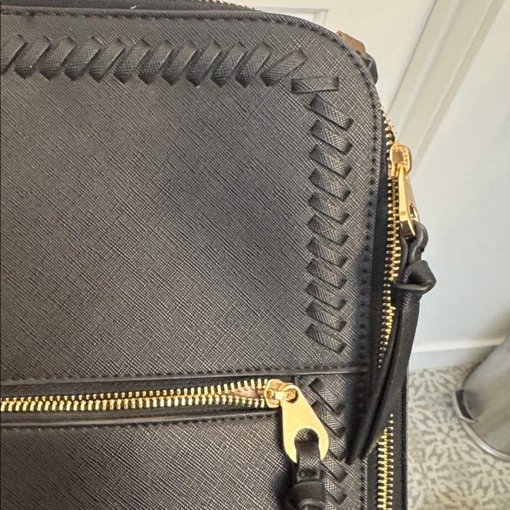 Calpak Black Laptop Backpack with Gold Accents - Picture 7 of 7